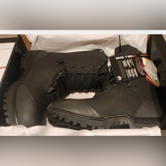 Ski-Doo TEC+ Boots Black Waterproof Primaloft Insulated Unisex NIB - Picture 2 of 9